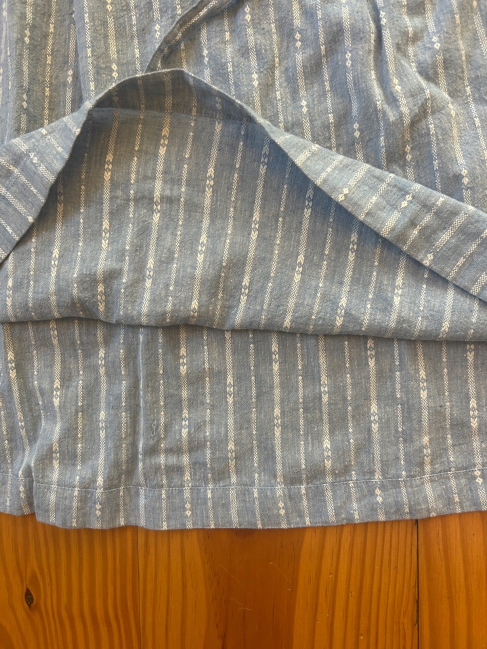 J. Jill Light Blue Striped Mini Dress - Picture 5 of 6